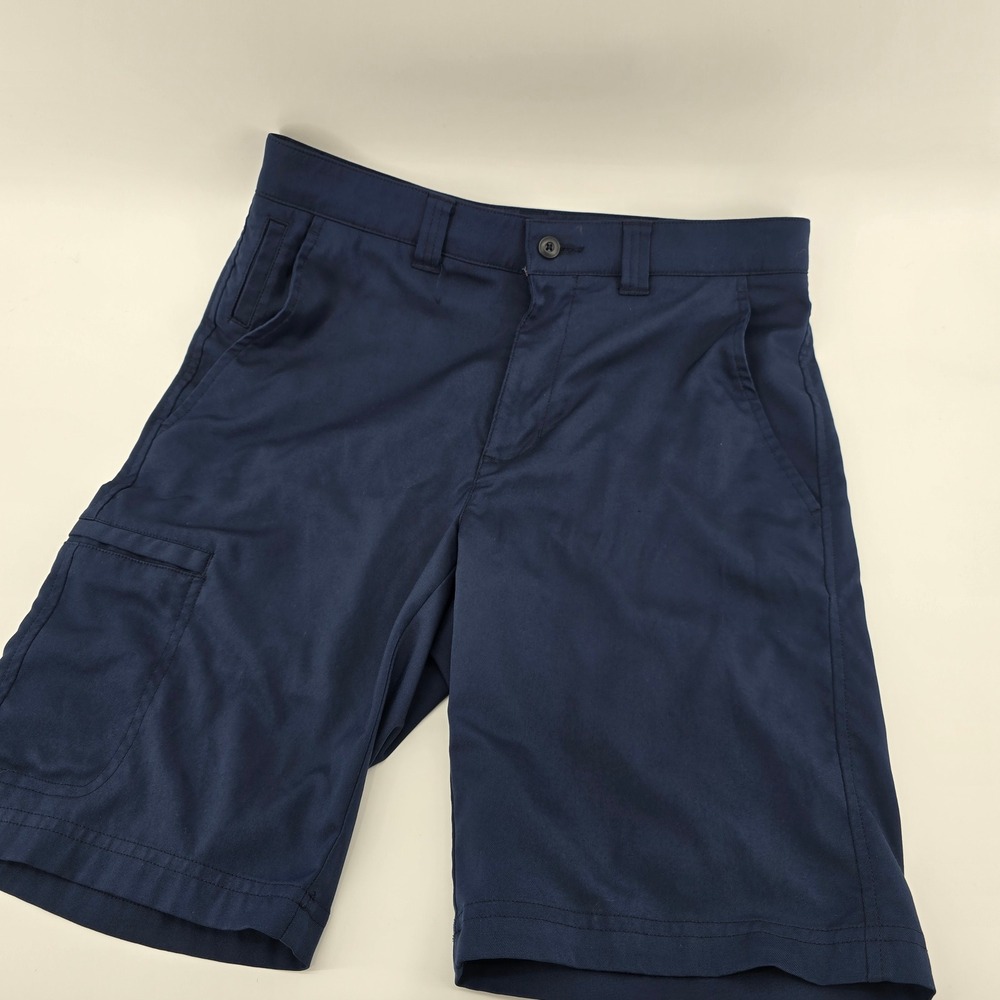 PGA TOUR Golf Shorts‎ Mens Stretch Performance Flat Front Navy Blue 30
